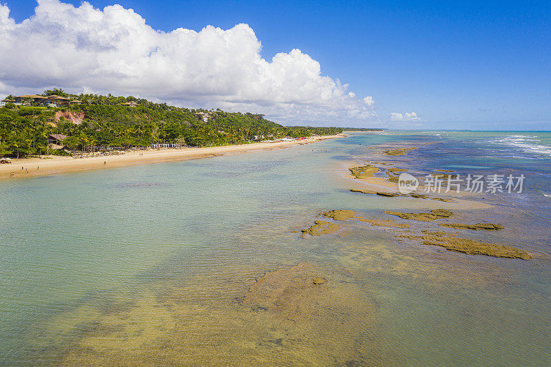 Arraial D ́ajuda beach in Porto Seguro, Brazil